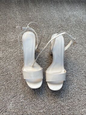 White Platform Heel